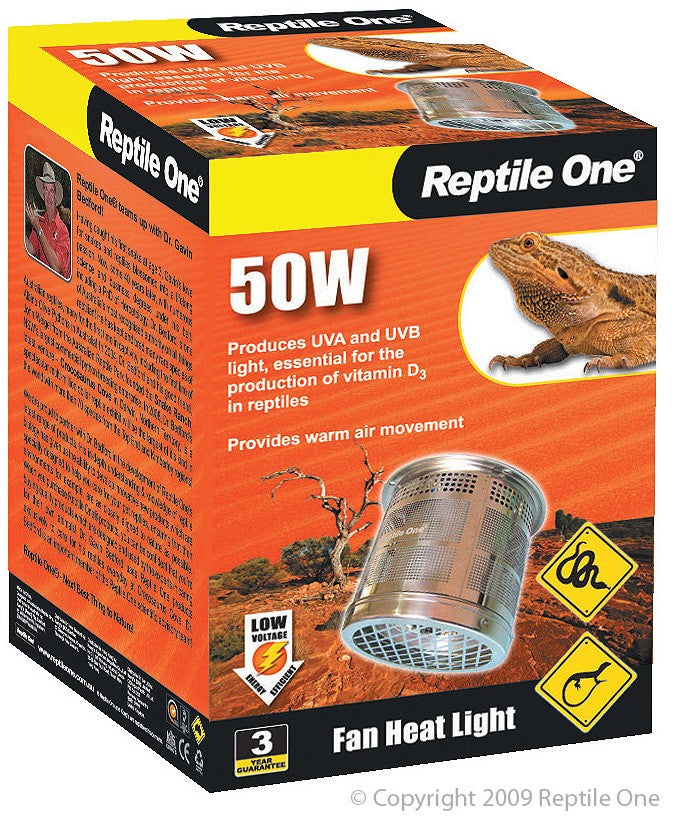 46543 FAN HEATER REPTILE 50W 