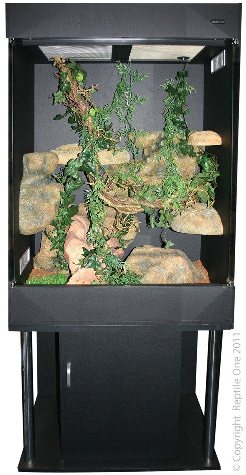 46120BK SABURRA WOODEN SNAKE CAGE AND STAND