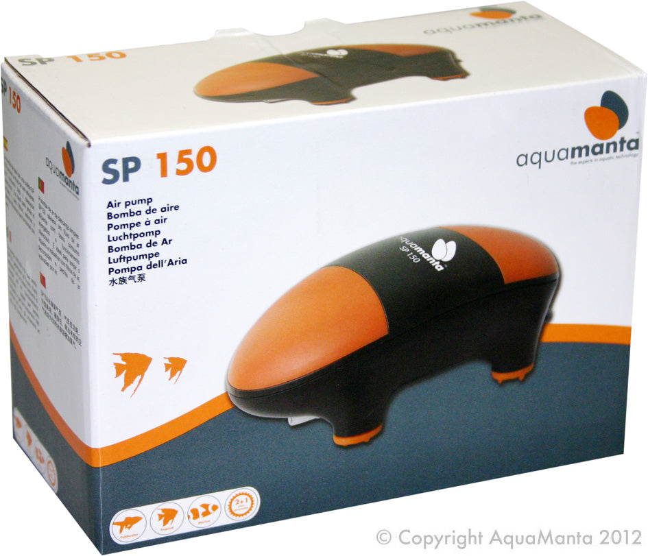 Aquamanta  Air Pump Sp150 Single Outlet 150L/Hr