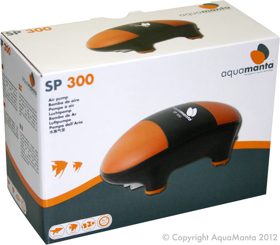 AIR PUMP SP300 TWIN OUTLET 2 X 150L/HR