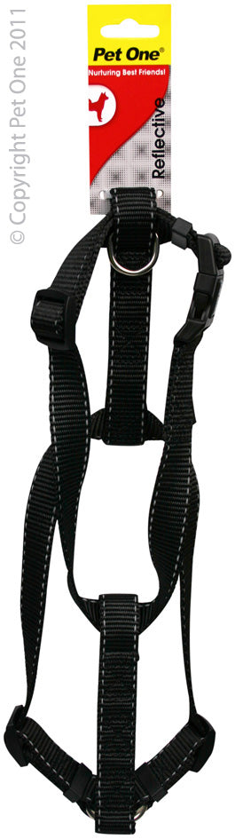 HARNESS NYLON 20 MM 35-50CM BK