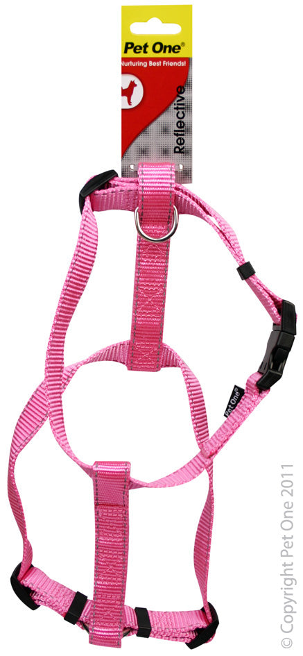 Pet One Harness Nylon 25 Mm 40-65Cm Pk