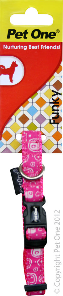 Y COLLAR NYLON WOVEN PATTN ADJ 18 TO 25CM 12MM PP