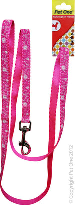 Y LEASH NYLON WOVEN PATTN 150CM 15MM PK PK