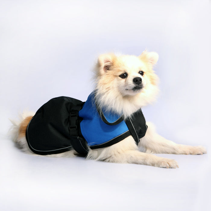 Pet One Blizzard Dog Coat Reflective Blue/Black [Sz:30cm]