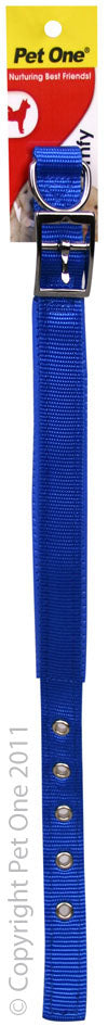 PADDED COLLAR 15MM 23-33CM BLUE