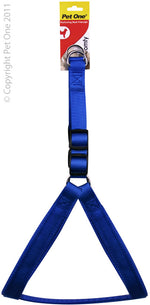 HARNESS PADDED 25MM 66-81CM BLUE