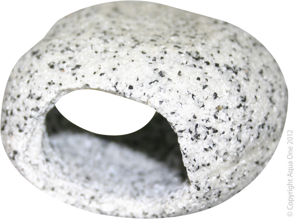 Aqua One Ornament Cave Round (S) 9.5x8.5x5.3Cm Marble