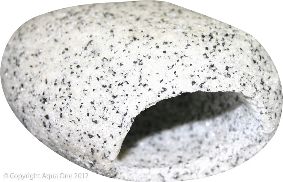 Aqua One Ornament Cave Round (M) 12x9x6.5Cm Marble