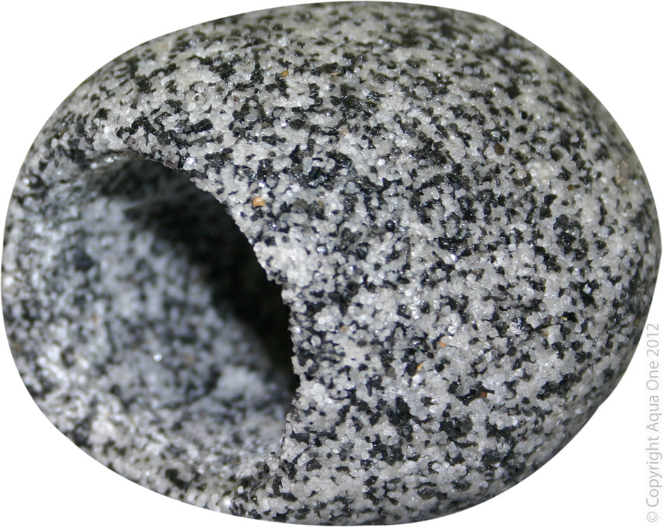Aqua One Ornament Cave Round (xs) 7.5cm x 6.5cm x 5.5cm Granite