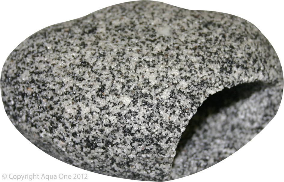 Aqua One Ornament Cave Round (M) 12cm x 9cm x 6.5cm Granite
