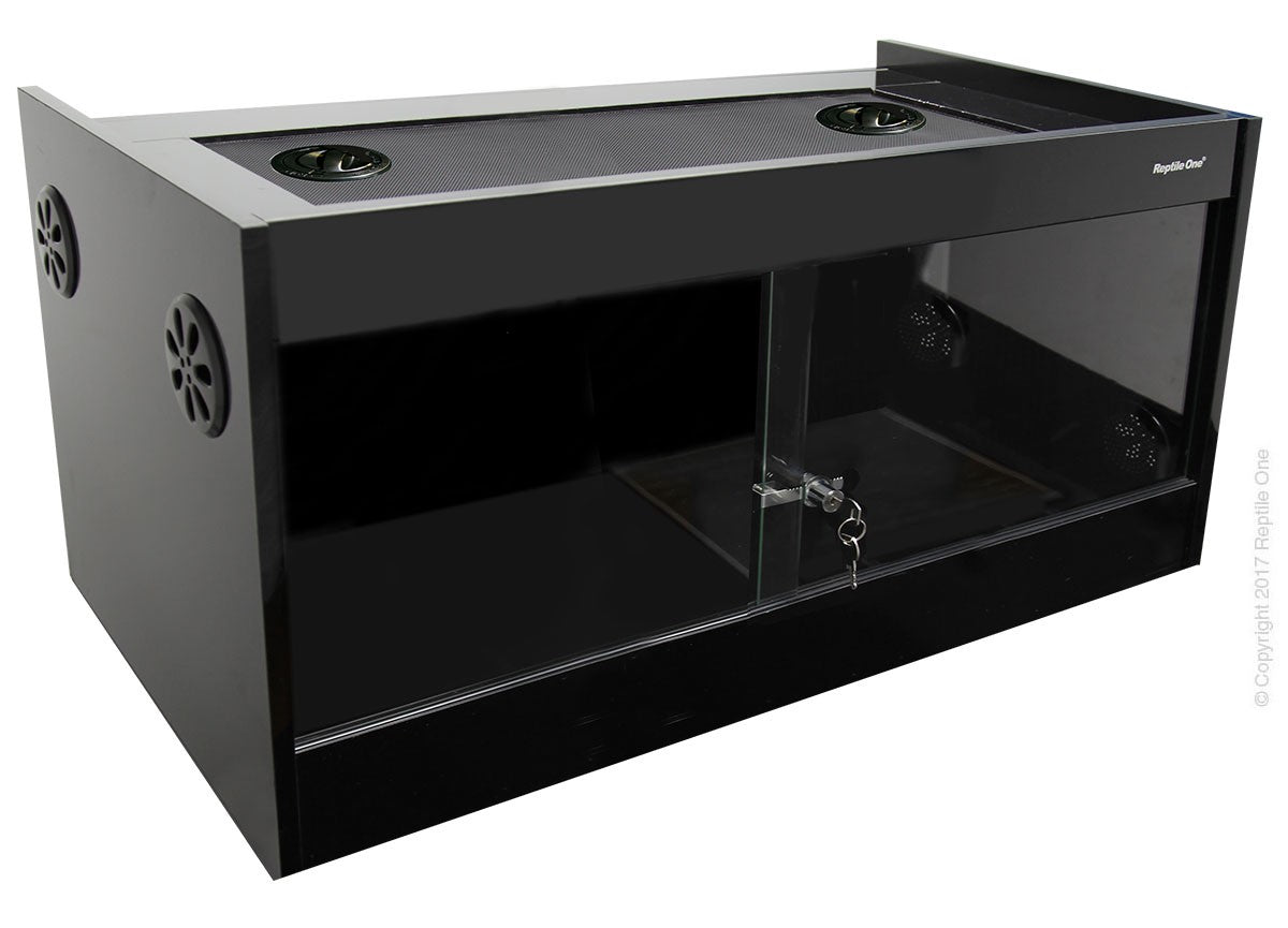 Repti One Vivarium S2M-1266, 120X60Cm Black *Available In Store or Local Delivery Only*