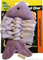 Y Cat Toy Raffia Body Fish