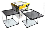 GLASS TANK MINI T2, W/WIRE MESH LID - REPTILE 30X30X30CM (H) BLACK