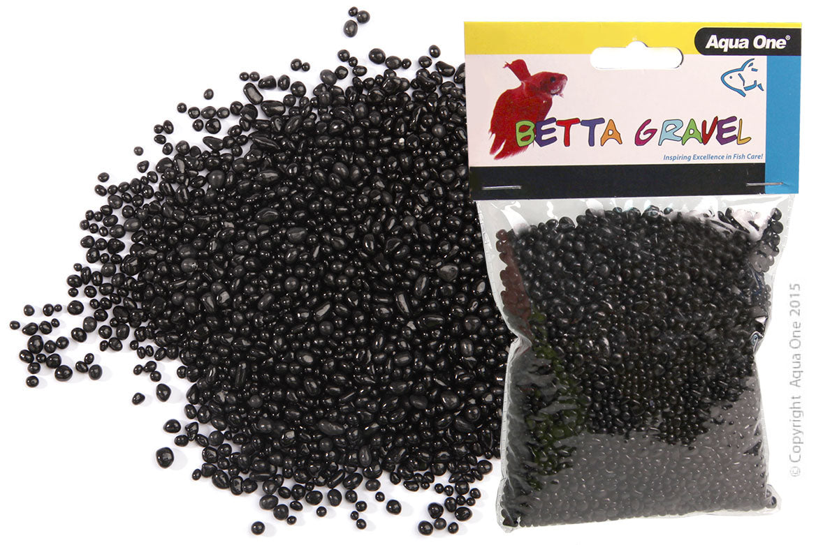BETTA GRAVEL GLASS BLACK 350G