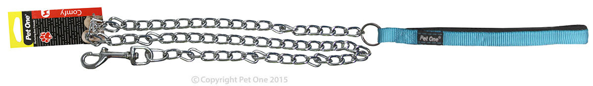 Pet One Leash Chain Padded 2.5 mm [Clr:Aqua]