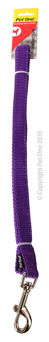 Pet One Nylon Refl Lead 150Cm 15Mm Pu