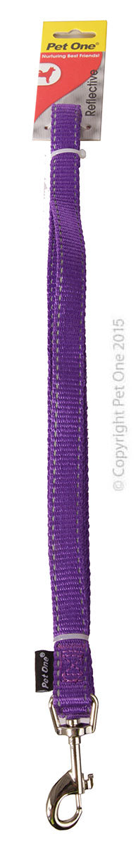 Pet One Nylon Refl Lead 150Cm 20Mm Pu