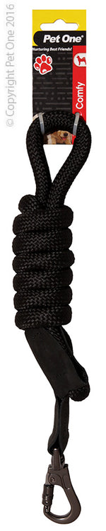 Pet One Comfy Leash Rope 120Cm 13Mm [Clr:Black]