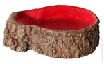 Aqua One Hermit Crab Tree Stump Bowl Red Small 10 x7.6x3Cm