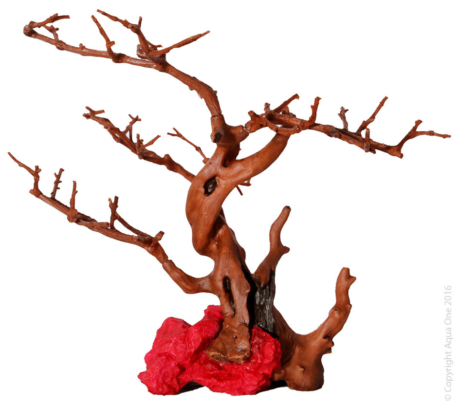 HERMIT CRAB CLIMBING BRANCHES AND RED ROCK 24.5X18X19CM