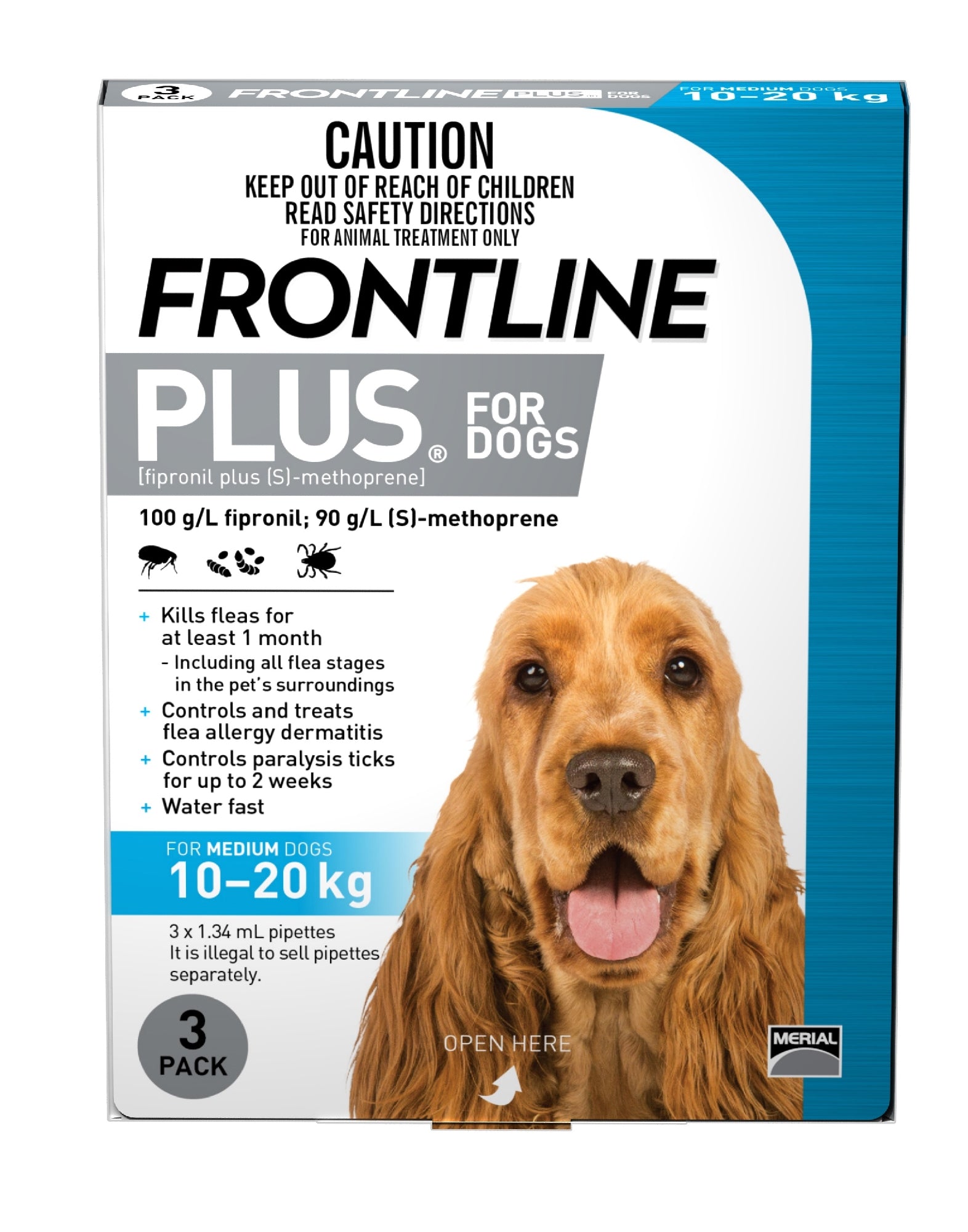 Frontline Dog Blue 10Kg - 20Kg [PS:3 Pack]