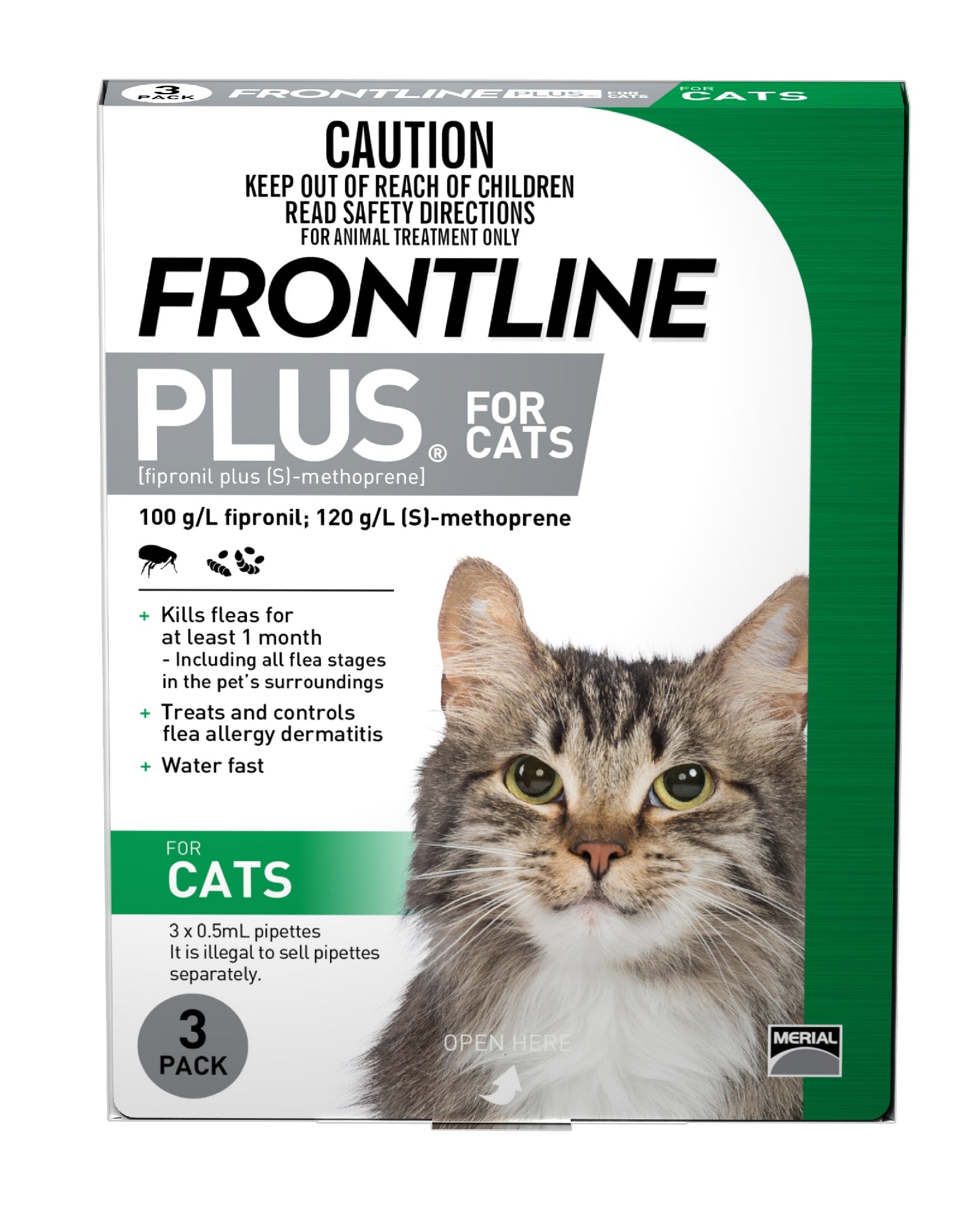 Frontline Cat Green Up To 10Kg [PS:3 Pack]