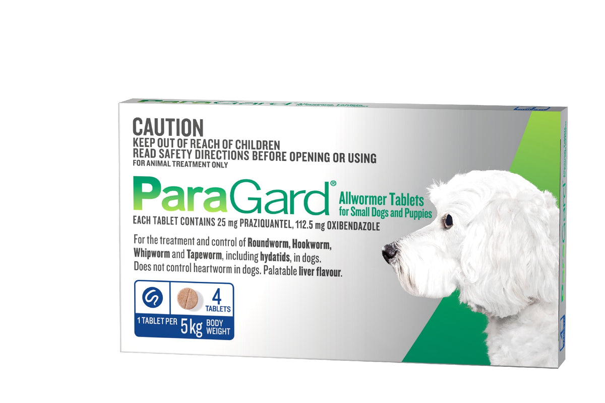 Paragard Dog Allwormer Up To 5Kg [PS:4 Pack]