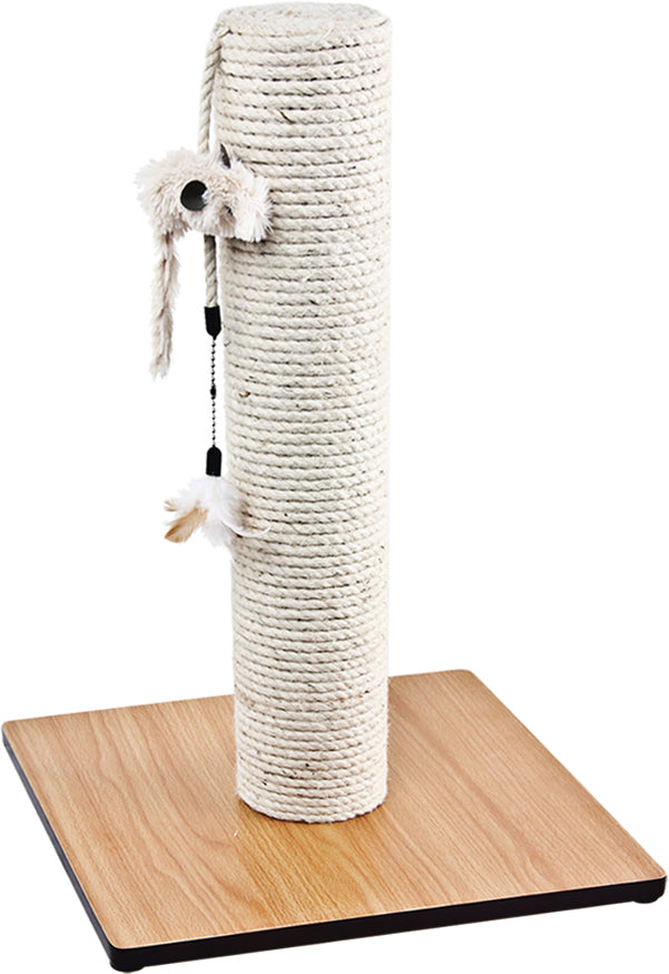 ELITE LEO - SCRATCH POST W/TOYS - 34X34X47CM