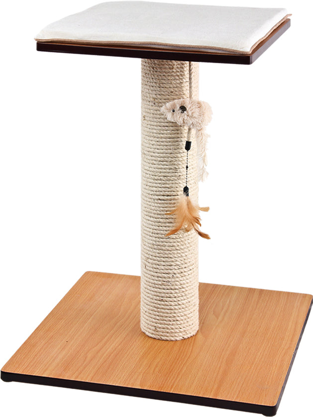 ELITE GEMINI - SCRATCH POST W/PLATFORM BED - 34X34X44CM