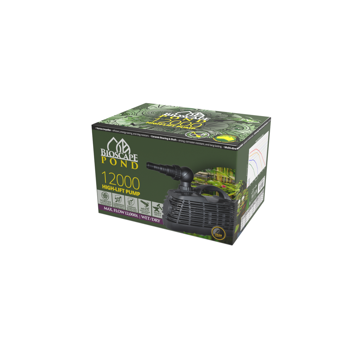 Bioscape - Hi Lift Pond Pump 12000 lph to 5.0 mtrs