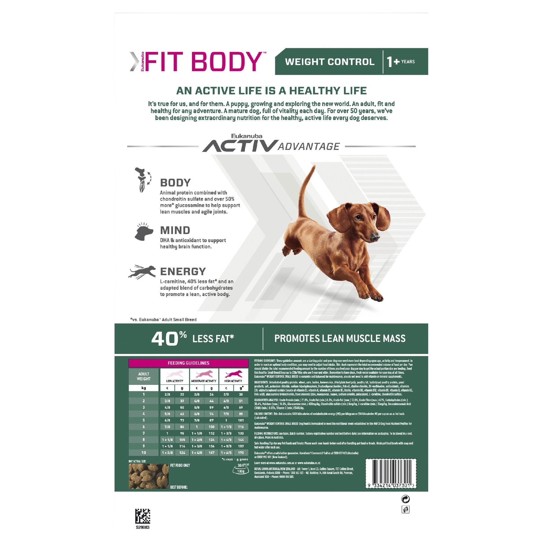 Eukanuba Dog Small Breed Fit Body Weight Control 3kg
