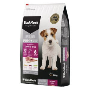 Black Hawk Puppy Lamb And Rice 20Kg