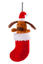 Kazoo Christmas Dog In Stocking - Medium