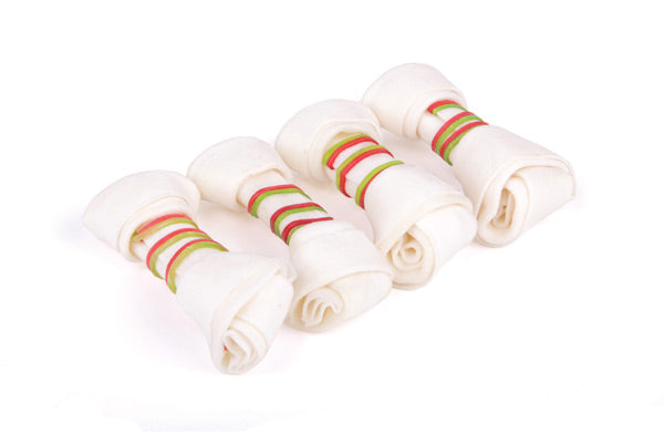 Kazoo Christmas Knot Bone With Lace 120G 4 Pack