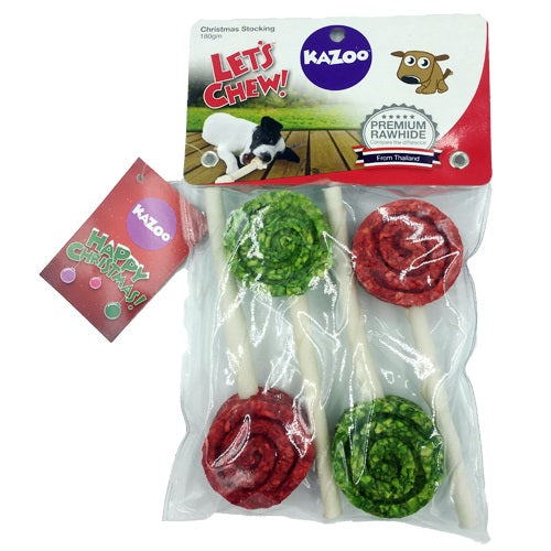 Kazoo Christmas Munchy Lollipops -100gm-4Pack