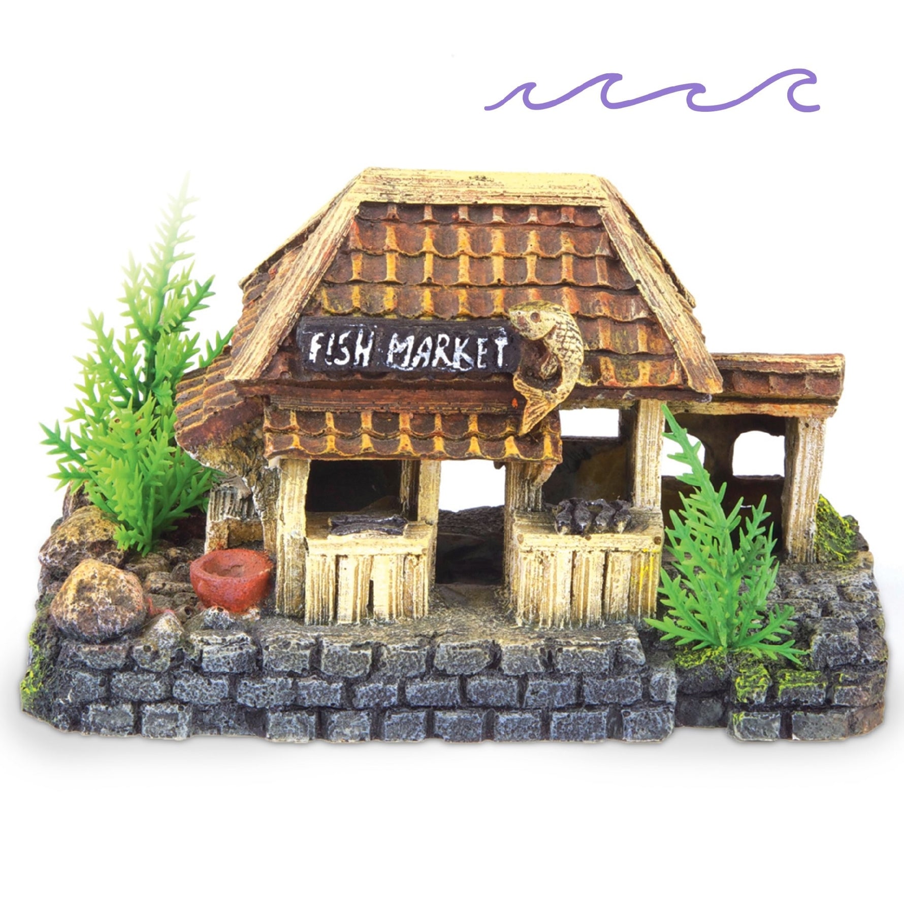 Kazoo Fish Market Hut With Plants