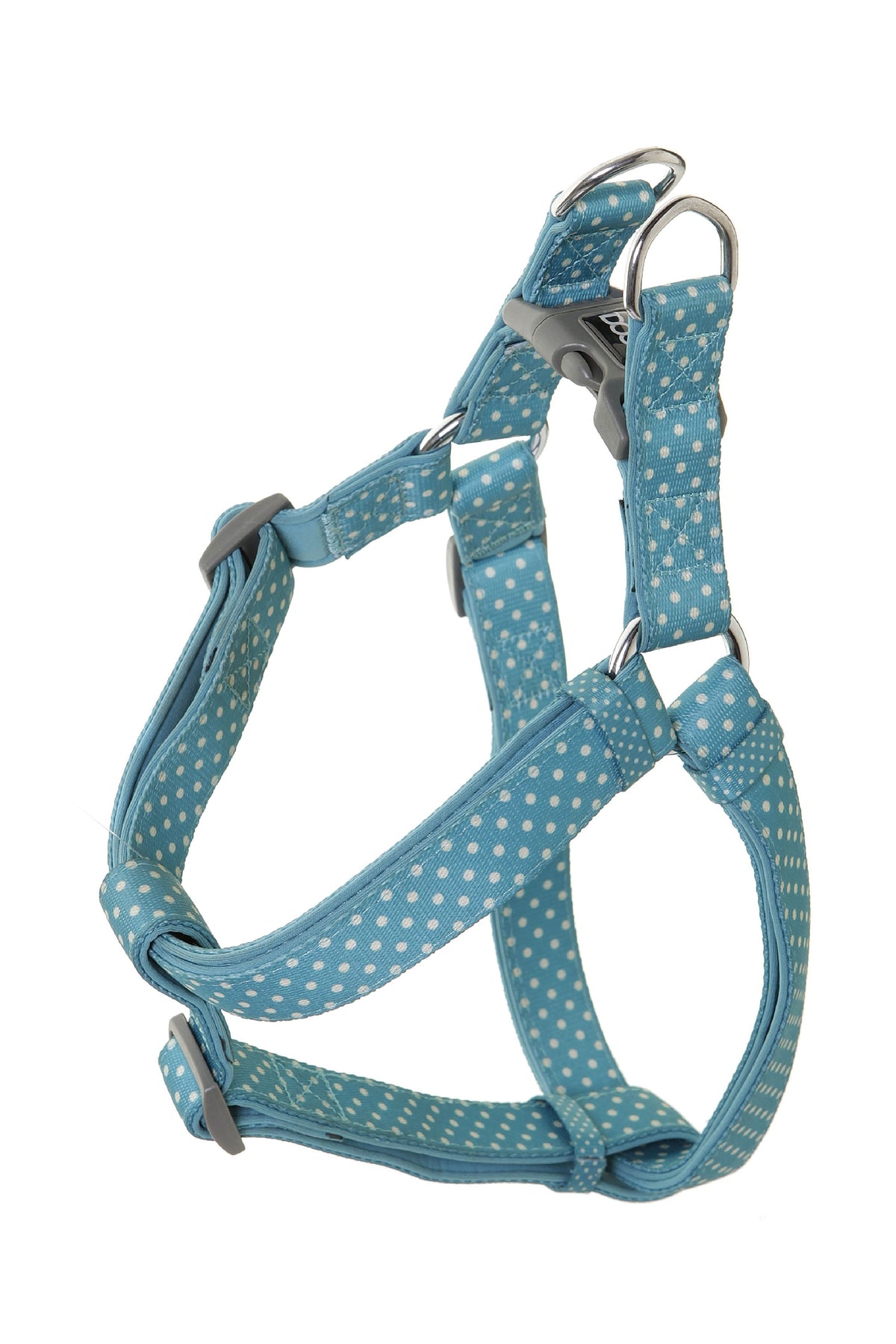 Doog Snoopy Harness - Blue & White Polkadot [Sz:X Small]