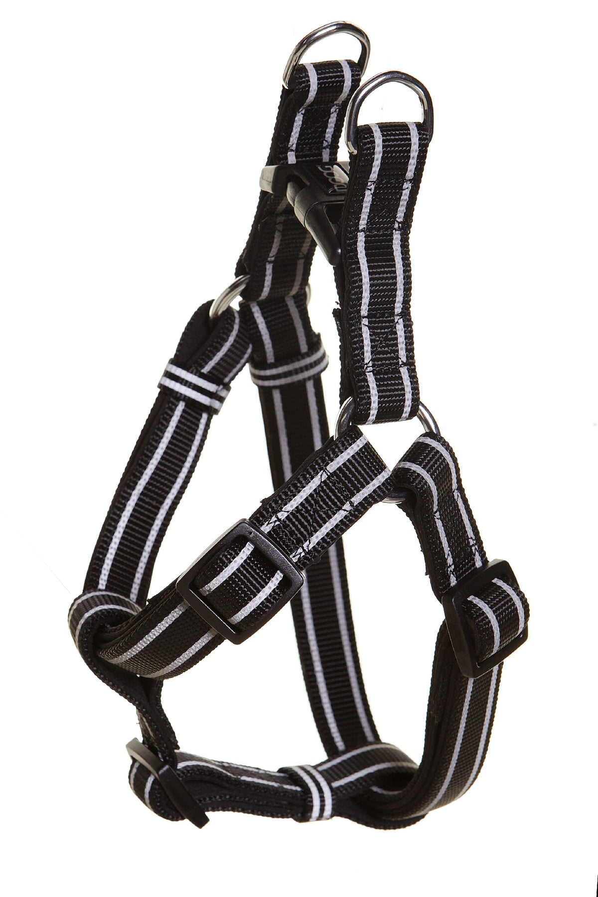 Doog Lassie Harness - Black W Reflective Stripe [Sz:X Small]