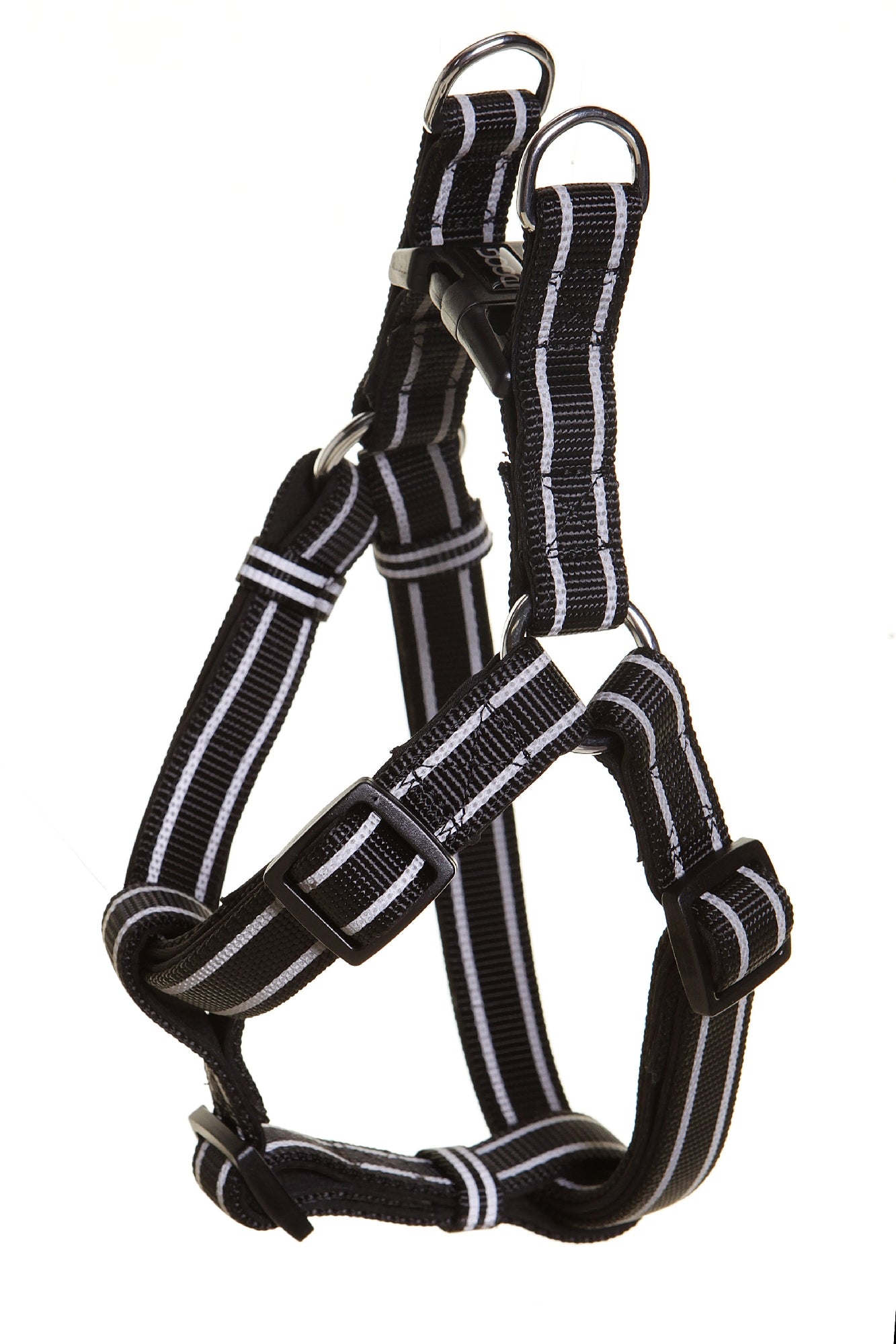 Doog Lassie Harness - Black W Reflective Stripe [Sz:X Small]