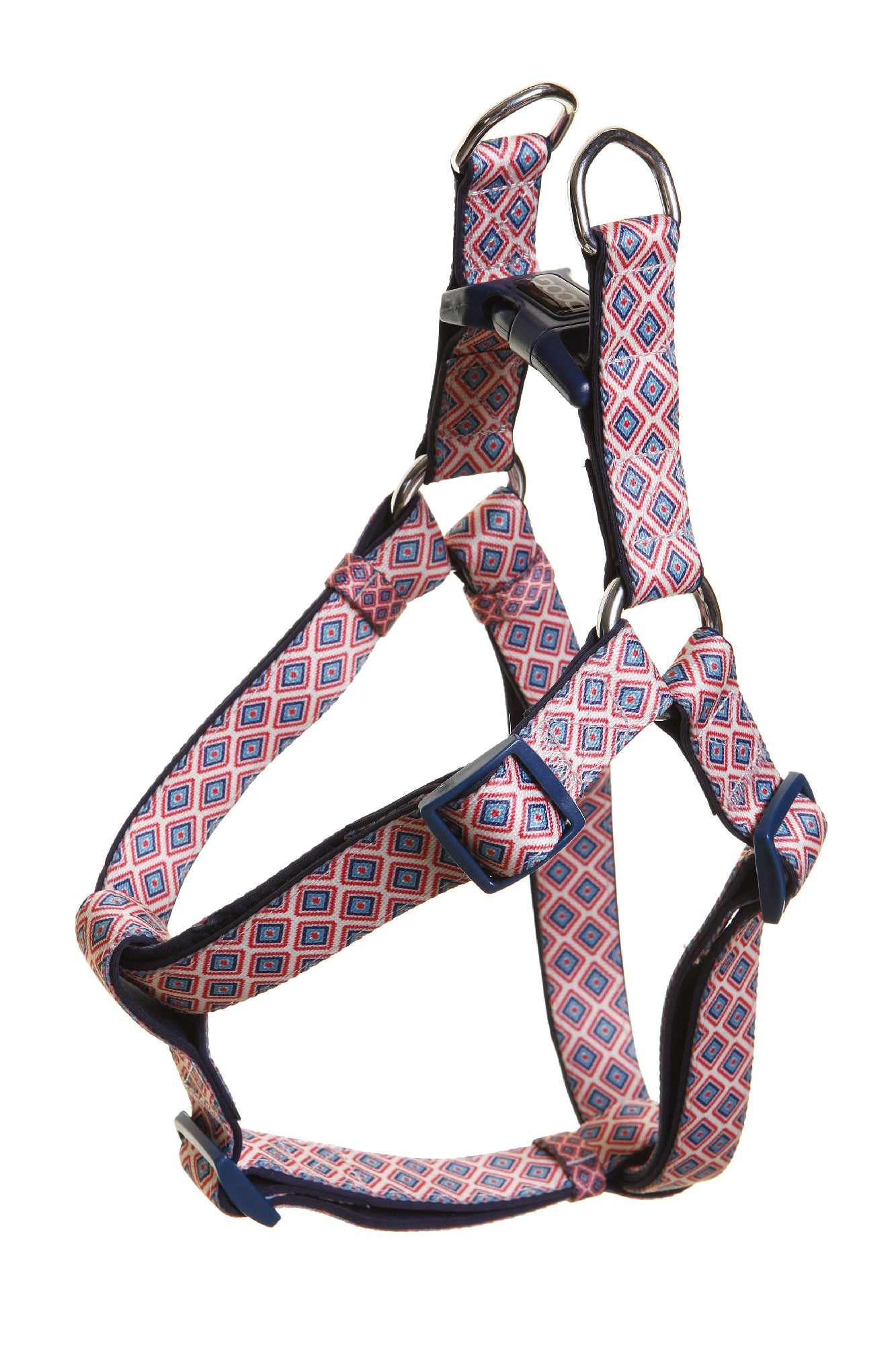 Doog Gromit Harness - Navy Blue W Red Chevron [Sz:X Small]