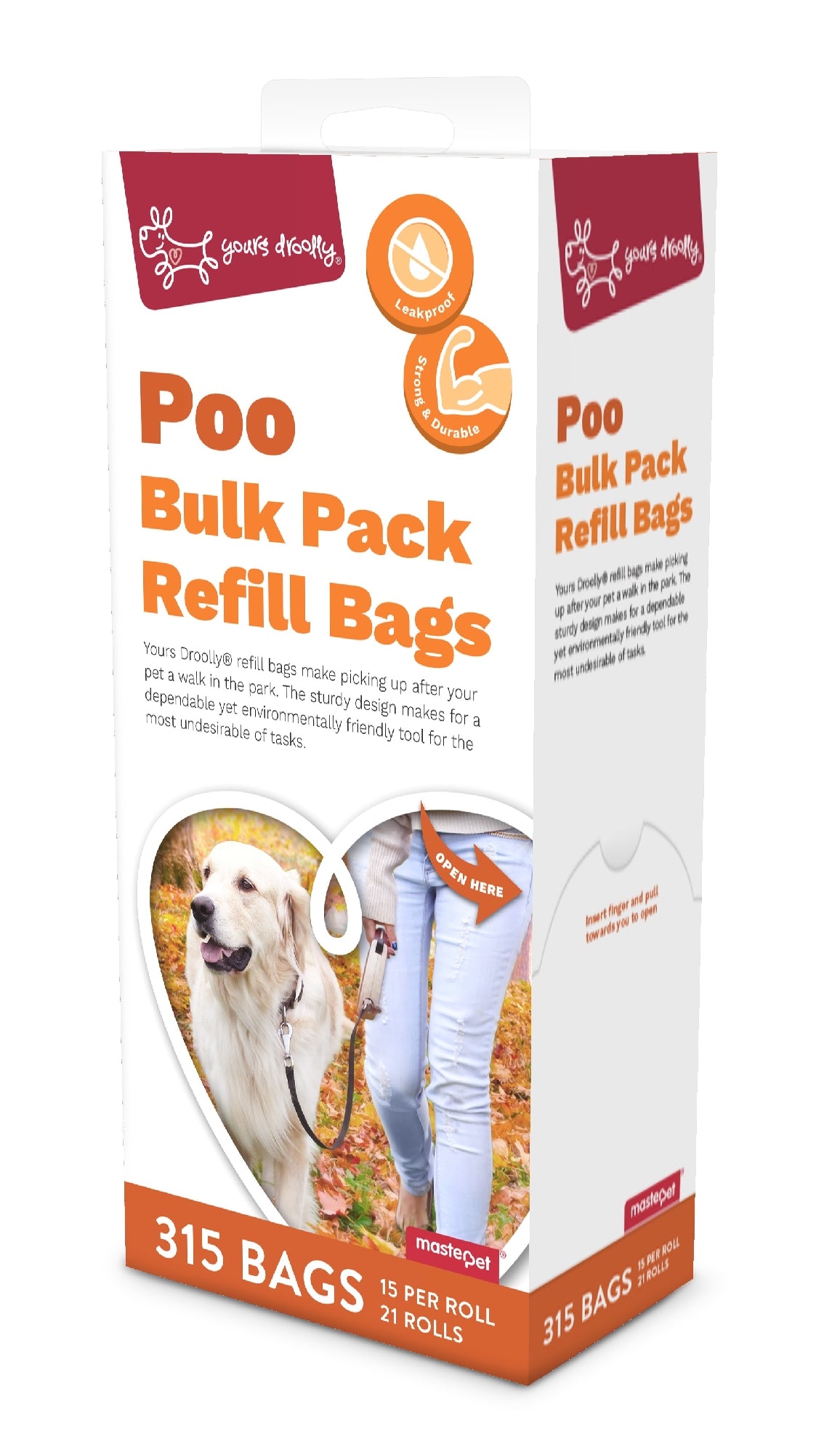 Yours Droolly Poo Bags Refill Red 315 Pack