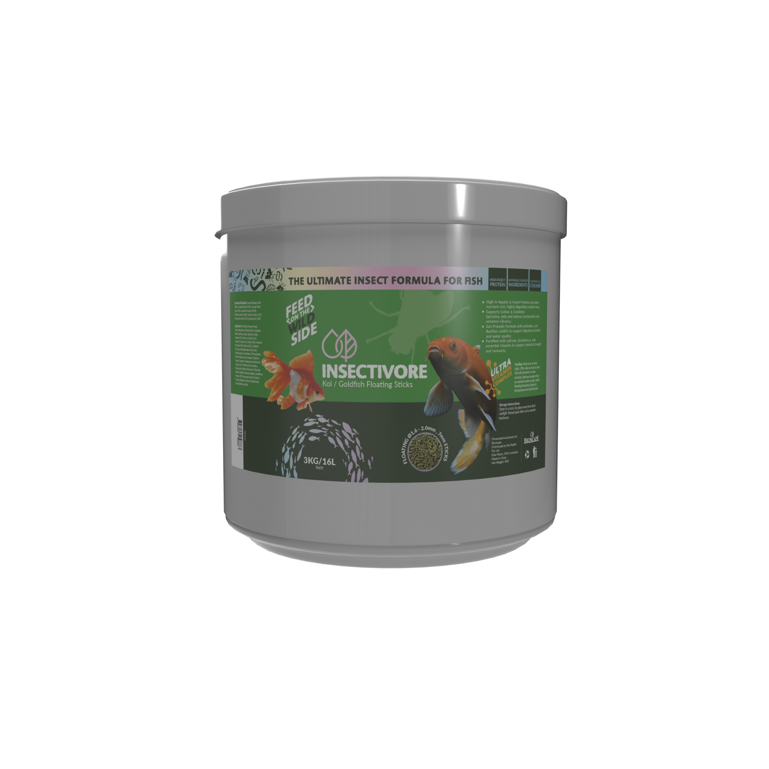 Insectivore Pond Growth Sticks 3kg (16ltr) Bucket