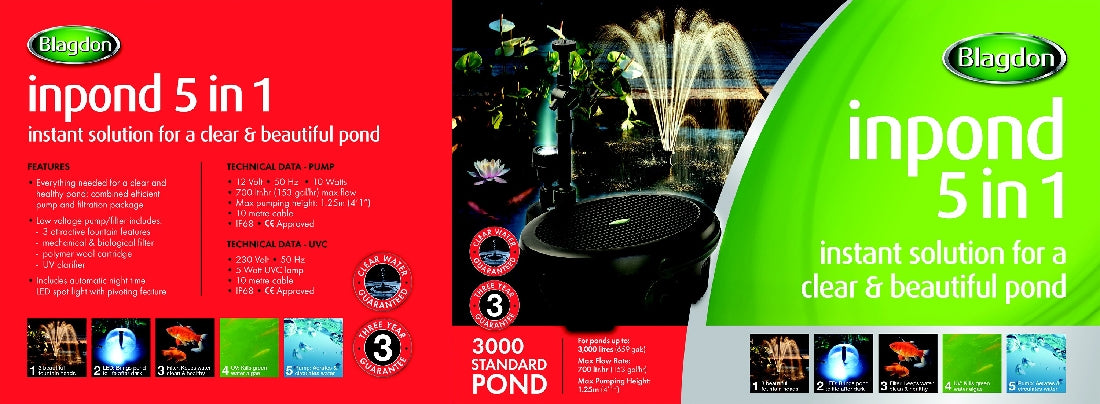 Blagdon Inpond 5 in 1 Pond Multi Filter 3000